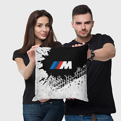 Подушка квадратная BMW БМВ, цвет: 3D-принт — фото 2