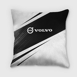 Подушка квадратная VOLVO Вольво, цвет: 3D-принт