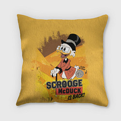 Подушка квадратная Scrooge McDuck is back!