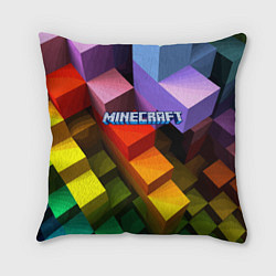 Подушка квадратная Minecraft - pattern, цвет: 3D-принт
