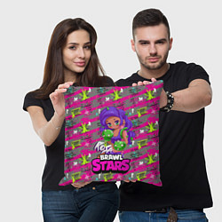 Подушка квадратная Rosa Brawl Stars, цвет: 3D-принт — фото 2