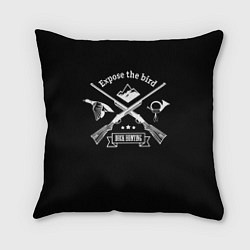 Подушка квадратная Hunting white, цвет: 3D-принт