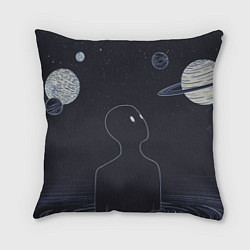 Подушка квадратная Гуррен Лаганн Антиспиральщик, цвет: 3D-принт