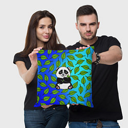 Подушка квадратная Панда, цвет: 3D-принт — фото 2