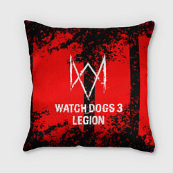 Подушка квадратная Watch Dogs: Legion, цвет: 3D-принт