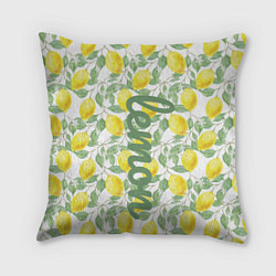 Подушка квадратная Лимон