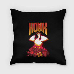 Подушка квадратная HONK Goose, цвет: 3D-принт