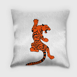 Подушка квадратная Тигр, цвет: 3D-принт