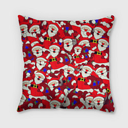 Подушка квадратная Дед Санта, цвет: 3D-принт