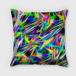 Подушка квадратная Космическая хризонтема, цвет: 3D-принт