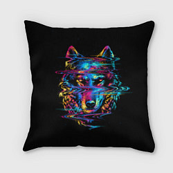 Подушка квадратная Волк, цвет: 3D-принт