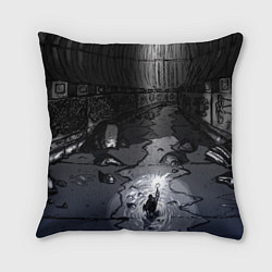 Подушка квадратная Lovecraft Лавкрафт, цвет: 3D-принт