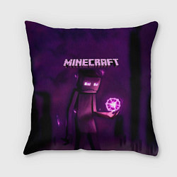 Подушка квадратная Minecraft Слендермен, цвет: 3D-принт