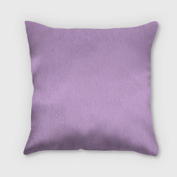 Подушка квадратная Глициниевый цвет без рисунка, цвет: 3D-принт