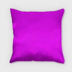 Подушка квадратная Маджента без рисунка, цвет: 3D-принт