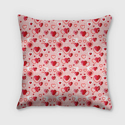 Подушка квадратная Любовь, цвет: 3D-принт