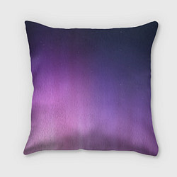 Подушка квадратная Северное сияние фиолетовый