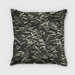 Подушка квадратная Камуфляж - Димон, цвет: 3D-принт