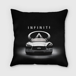 Подушка квадратная INFINITI, цвет: 3D-принт