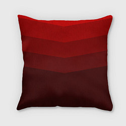 Подушка квадратная Красный Градиент, цвет: 3D-принт