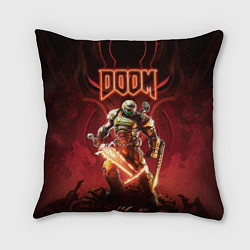 Подушка квадратная Doom Думгай, цвет: 3D-принт