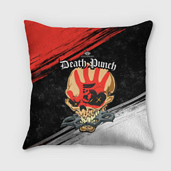 Подушка квадратная Five Finger Death Punch 7, цвет: 3D-принт