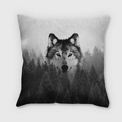 Подушка квадратная Волк