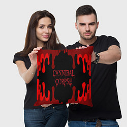 Подушка квадратная Cannibal Corpse, цвет: 3D-принт — фото 2