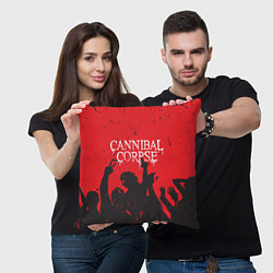 Подушка квадратная Cannibal Corpse Труп Каннибала Z, цвет: 3D-принт — фото 2