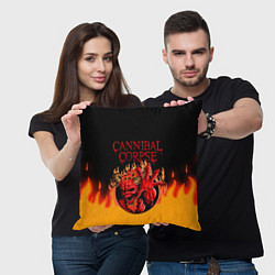 Подушка квадратная Cannibal Corpse Труп Каннибала Z, цвет: 3D-принт — фото 2