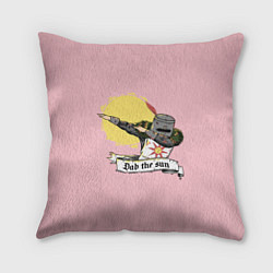 Подушка квадратная Dab the sun, цвет: 3D-принт