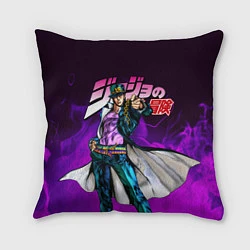 Подушка квадратная JOJOS BIZARRE ADVENTURE, цвет: 3D-принт