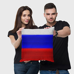 Подушка квадратная Флаг России, цвет: 3D-принт — фото 2