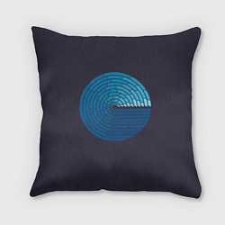 Подушка квадратная Ocean Mosaik, цвет: 3D-принт