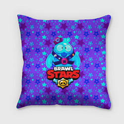 Подушка квадратная Brawl Stars Blue