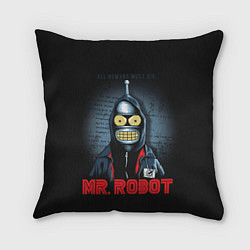 Подушка квадратная Bender x mr robot