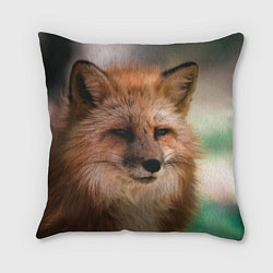 Подушка квадратная Строгая лисица, цвет: 3D-принт