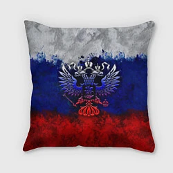 Подушка квадратная Россия Russia Герб, цвет: 3D-принт