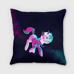 Подушка квадратная Пони в космосе, цвет: 3D-принт
