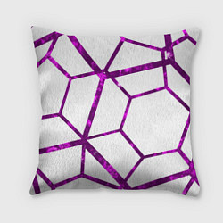 Подушка квадратная Hexagon, цвет: 3D-принт