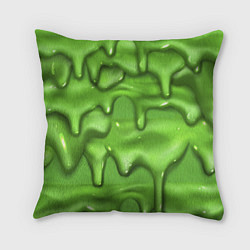 Подушка квадратная Green Slime, цвет: 3D-принт