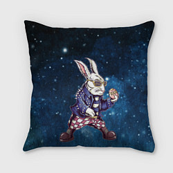 Подушка квадратная Пасхальный кроль, цвет: 3D-принт