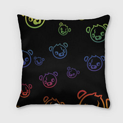 Подушка квадратная Colorful Bear, цвет: 3D-принт