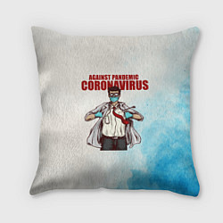 Подушка квадратная Coronavirus, цвет: 3D-принт