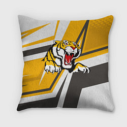 Подушка квадратная Тигр, цвет: 3D-принт