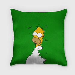 Подушка квадратная Мем с Гомером