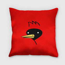 Подушка квадратная Омская Птица, цвет: 3D-принт