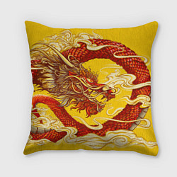 Подушка квадратная Китайский Дракон, China Dragon, цвет: 3D-принт