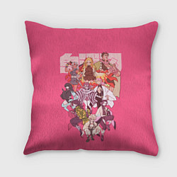 Подушка квадратная Slayers on pink, цвет: 3D-принт