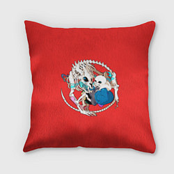 Подушка квадратная Снас и дракон, цвет: 3D-принт